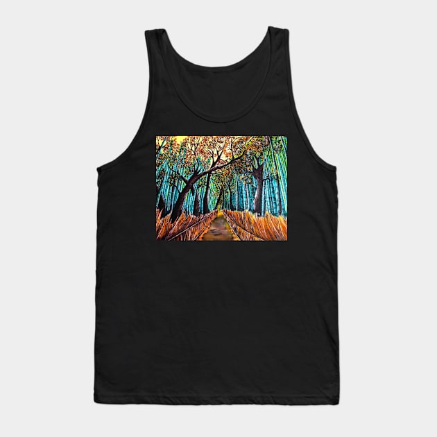 Tranquility Tank Top by SeanKalleyArt